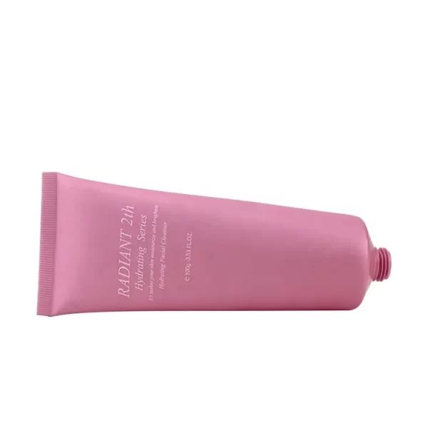 Customized 100ML Pink Plastic Cosmetic Cream Lotion Packaging