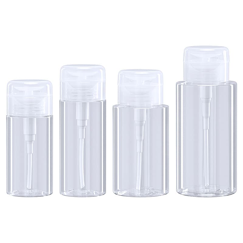 High Quality 120ML150ML200ML Transparent Plastic Makeup Remover Bottle