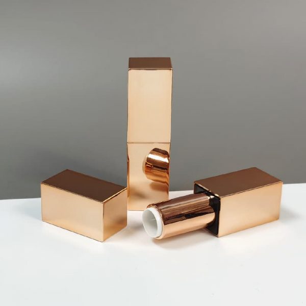 Hot sale 3.5g gold ABS magnetic square lipstick tube lipstick empty tube