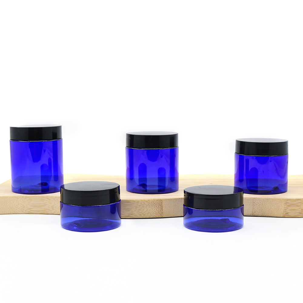 Spot 50ML60ML100ML blue plastic cosmetic cream bottle packaging