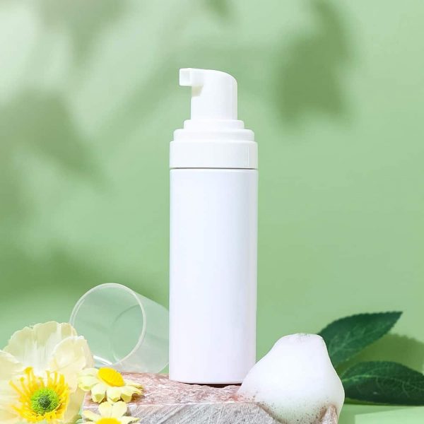 Stock 40ML50ML60ML white plastic cosmetic foam pump bottle