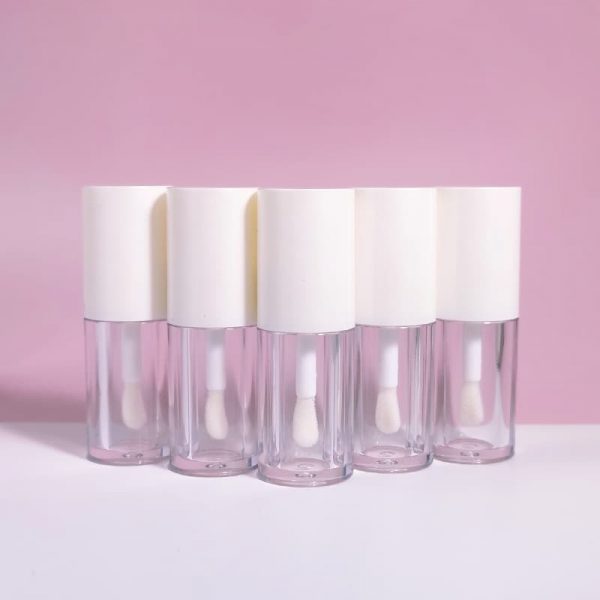 Wholesale 4ml pearlescent white ABS lip gloss tube lip glaze tube