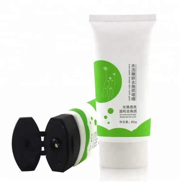 Wholesale 50ML plastic cosmetic tubes with customized flip cap color