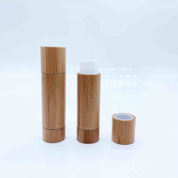 Wholesale 5g wood color natural bamboo lipstick tube lipstick tube