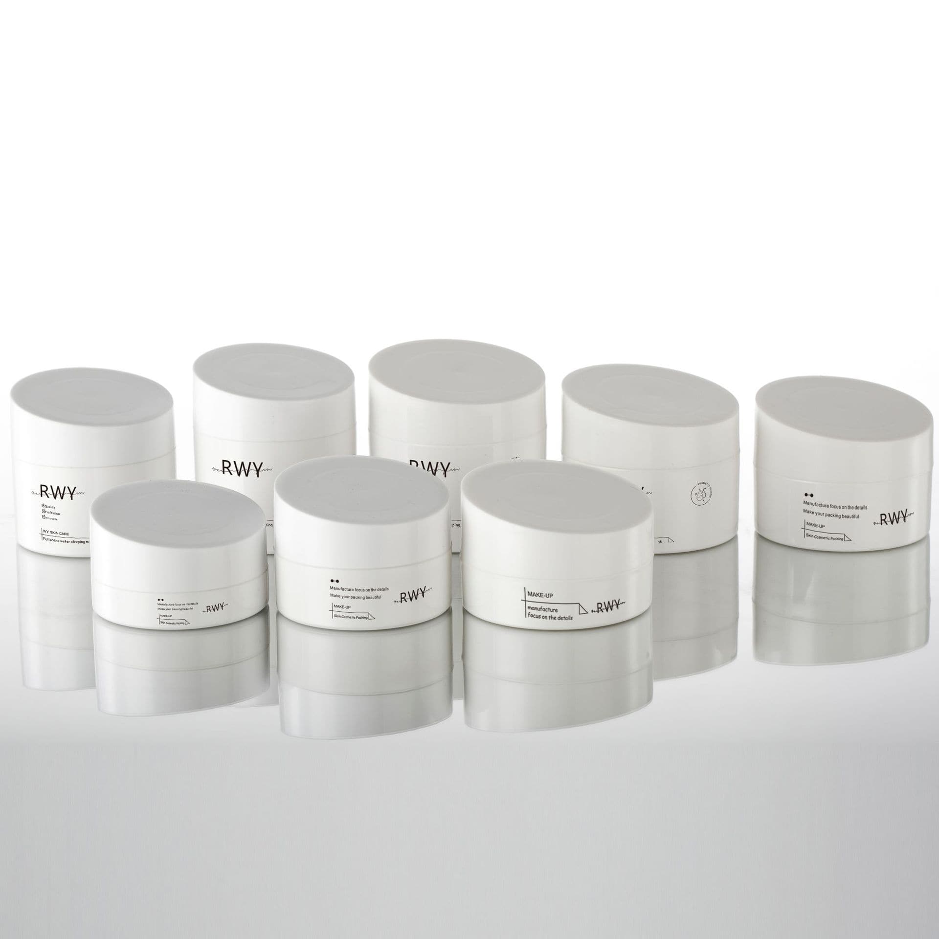 new design 80g 100g 120g 150g pp cream jar
