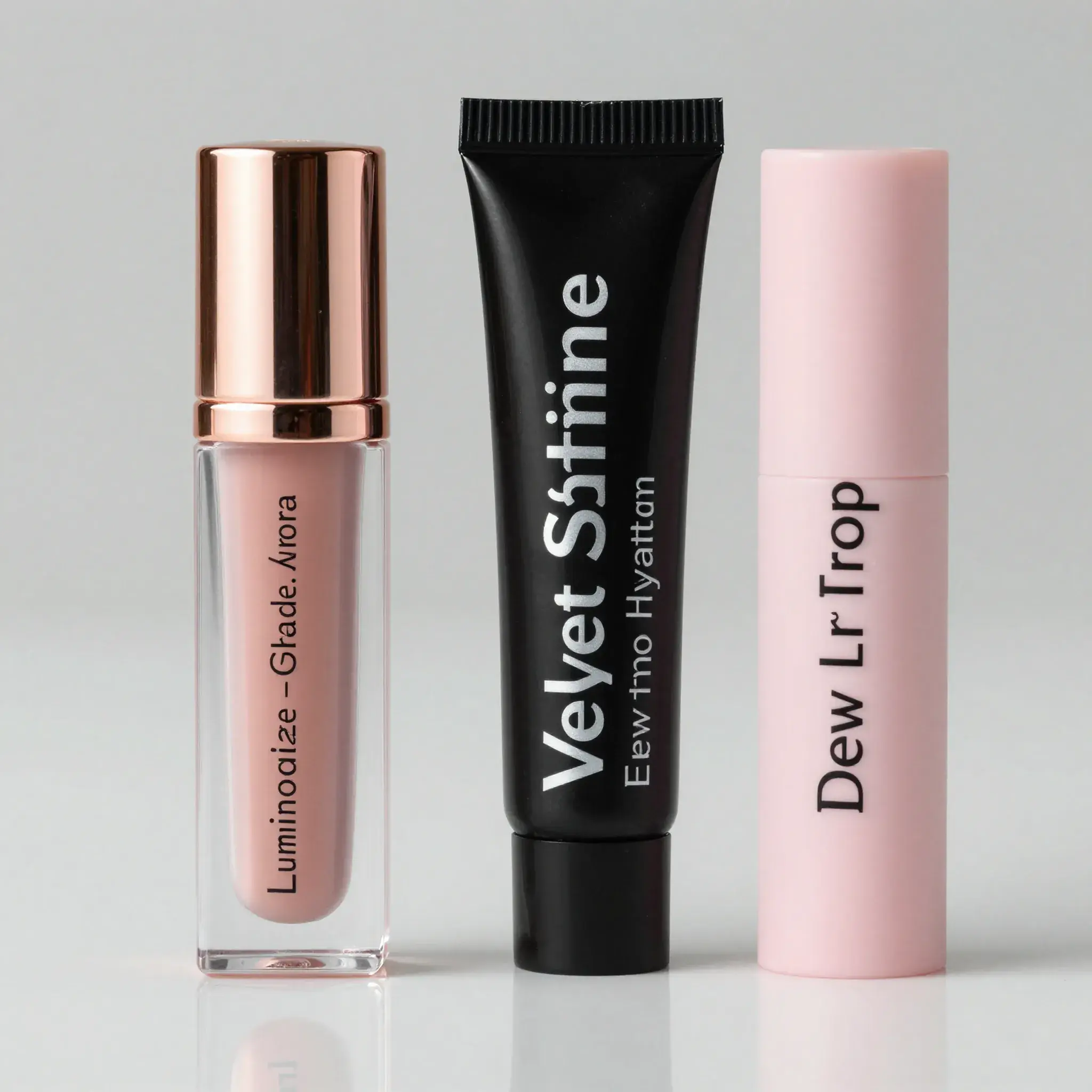 5ml pink color lip gloss container 10ml black color lip gloss cosmetic tube