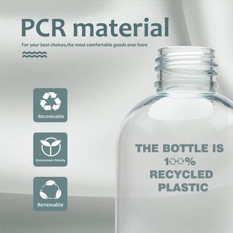 Skincare Packaging Recyled Plastic PET Lotion bottles