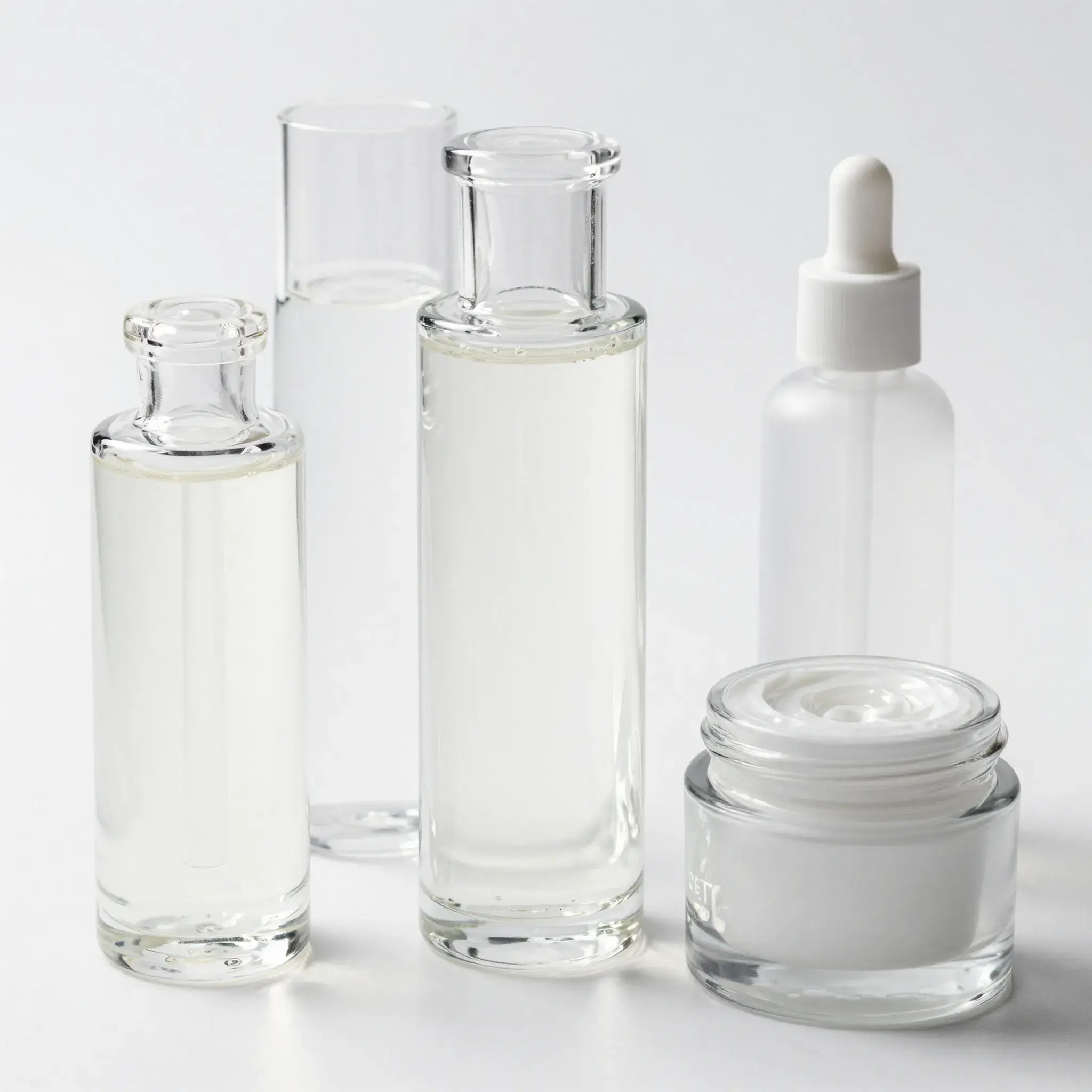 glass beauty lotion bottles
