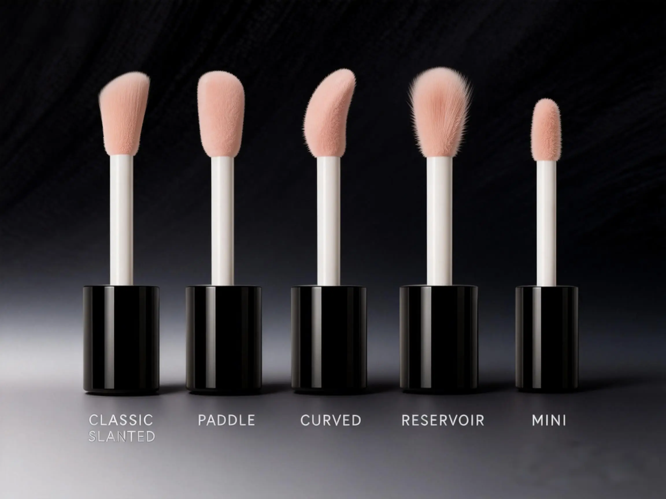 brush for lip gloss tubes