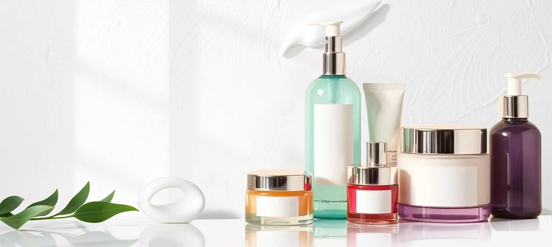 custom 100ml cosmetic bottles skincare packaging sets