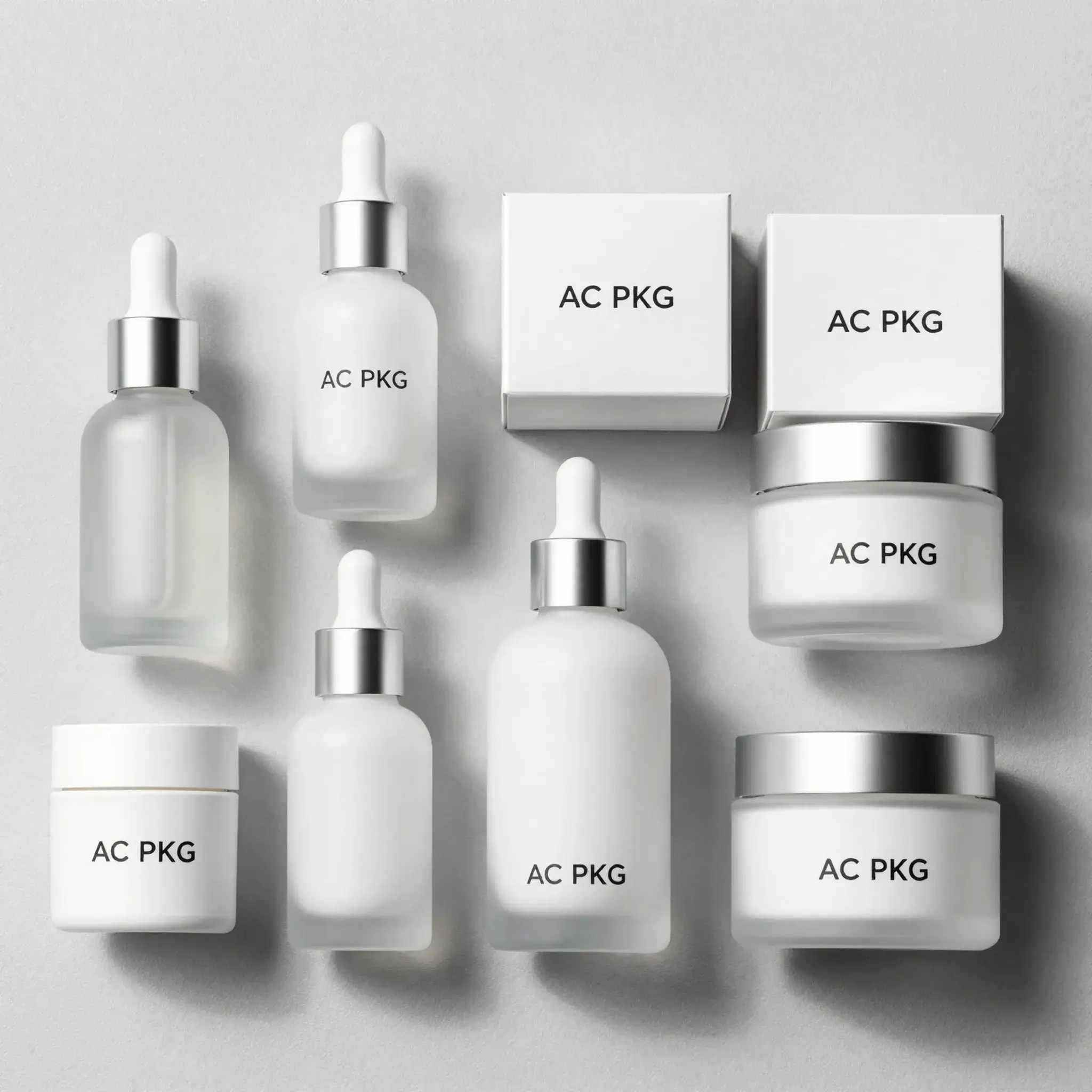 private lable skincare high end packaging 30ml dropper petg bottles